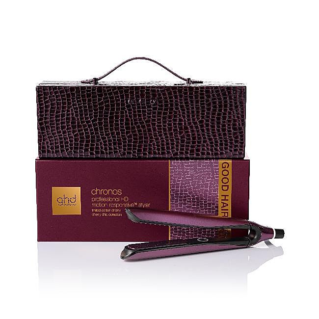 Plancha de pelo Ghd Chronos Cherry con caja (edición limitada).
